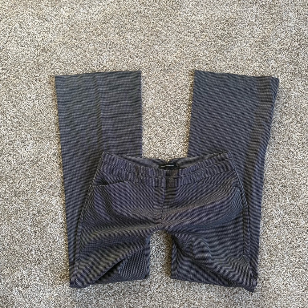 Y2K 2000s Office Siren Grey/Pinstripe Dress Pants